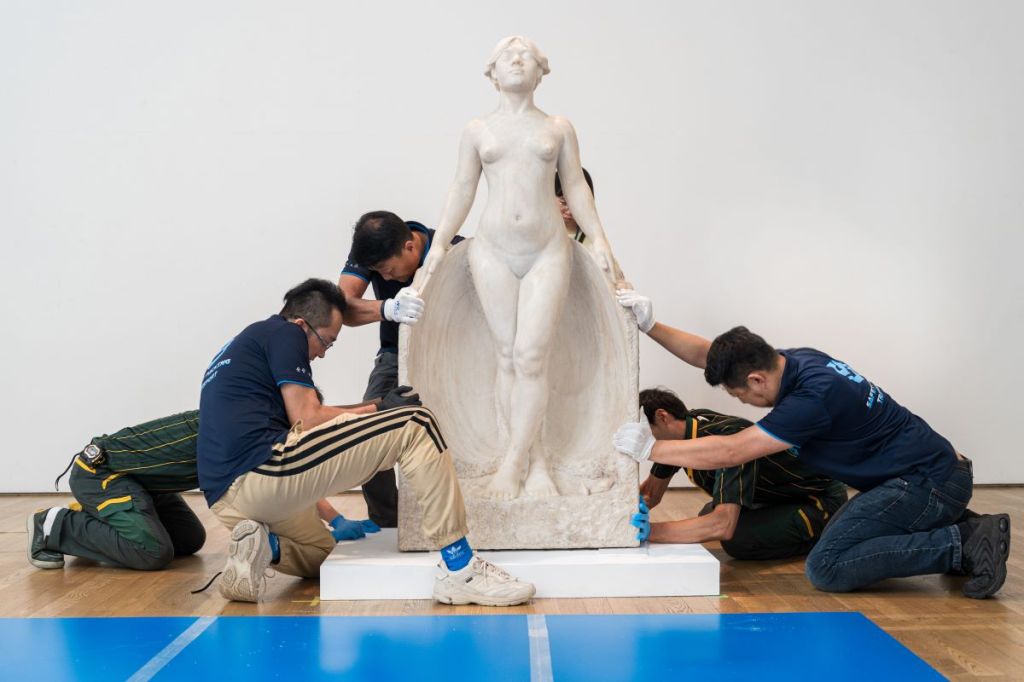 新聞稿｜國立臺灣美術館典藏 國寶〈甘露水〉抵日隆重開箱